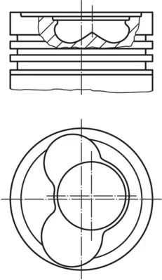 Pistão MAHLE 030 58 00