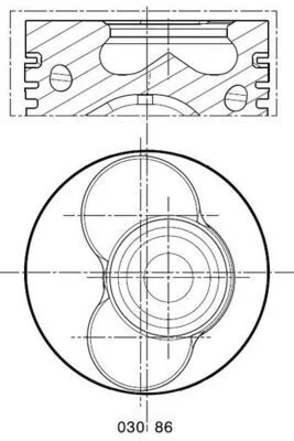 Piston MAHLE 0308600