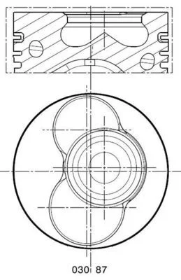 Piston MAHLE 030 87 02