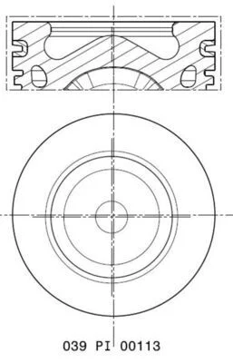 Pistão MAHLE 039PI00113002