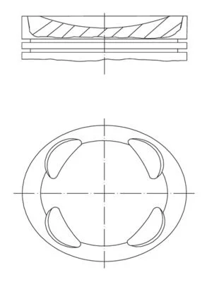 Pistão MAHLE 081 PI 00104 002