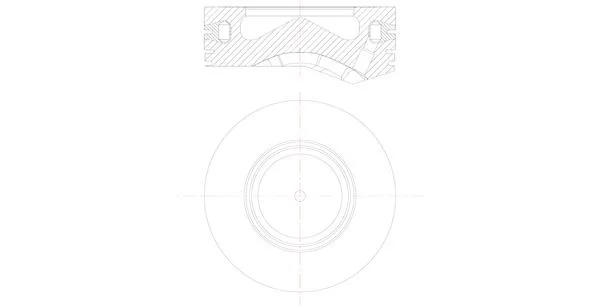 Pistão MAHLE 081 PI 00105 001