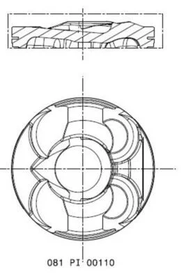 Pistão MAHLE 081PI00110002