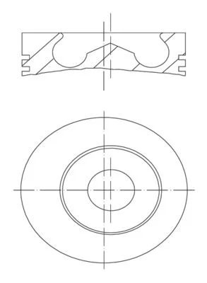 Pistão MAHLE 100 01 00