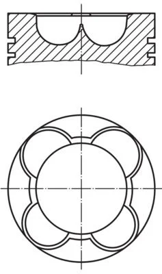 Pistão MAHLE 227 PI 00 141 000