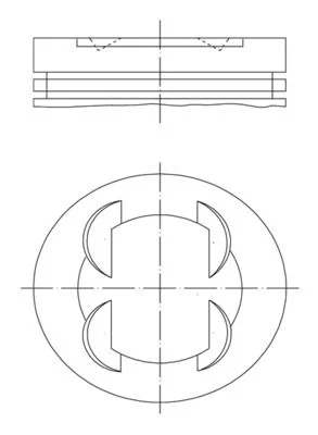 Pistão MAHLE 681 PI 00109 001
