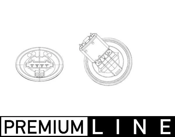 Resistor, ventilador interior MAHLE ABR 39 000P