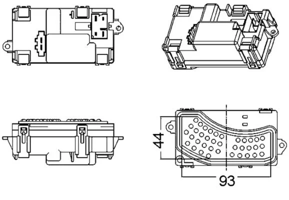 Regulador, ventilador interno MAHLE ABR5000S