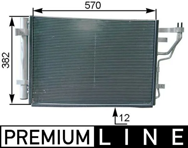 Condenser, air conditioning MAHLE AC 442 000P