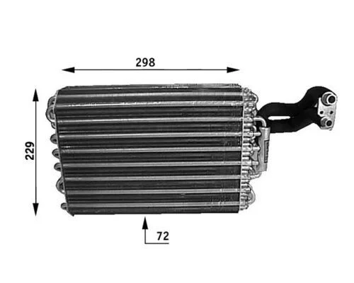 Evaporator, air conditioning MAHLE AE 31 000S