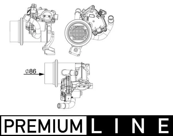 Resfriador, recirculação dos gases de escape MAHLE CE18000P