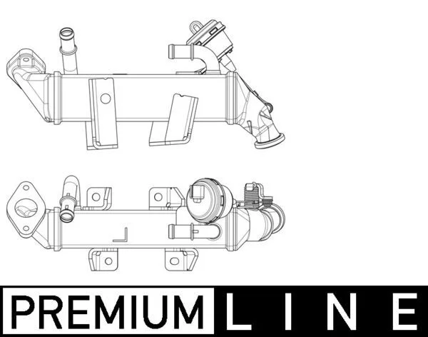 Cooler, exhaust gas recirculation MAHLE CE19000P