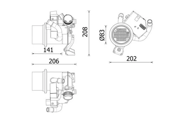 Resfriador, recirculação dos gases de escape MAHLE CE 39 000P