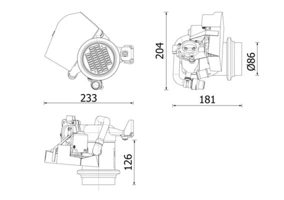 Resfriador, recirculação dos gases de escape MAHLE CE 40 000P