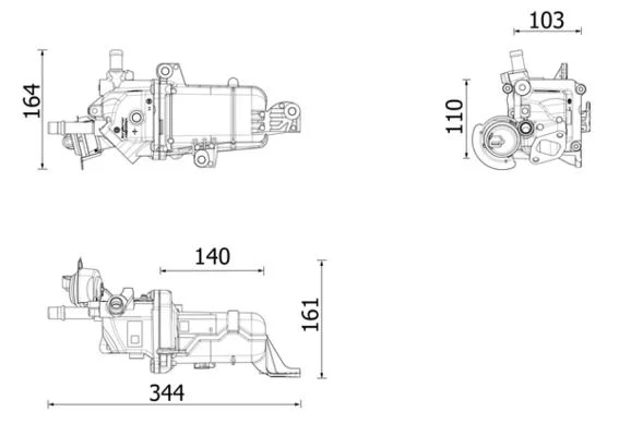 Resfriador, recirculação dos gases de escape MAHLE CE49000P
