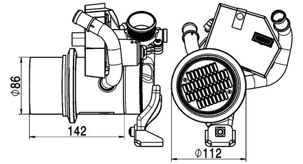 Resfriador, recirculação dos gases de escape MAHLE CE5000P