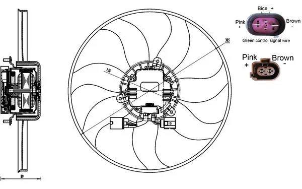 Ventilador, refrigeração do motor MAHLE CFF170000S