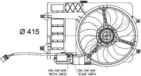 Ventilador, refrigeração do motor MAHLE CFF30000S