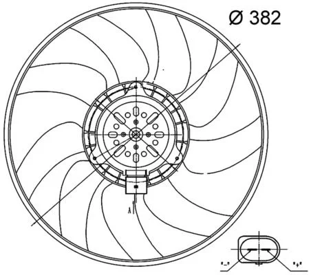 Ventilador, refrigeração do motor MAHLE CFF 32 000S