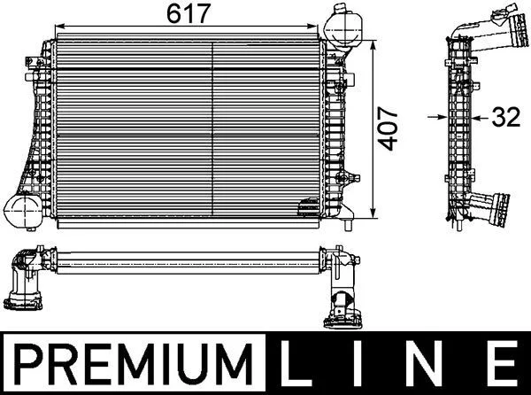 Intercooler MAHLE CI 166 000P