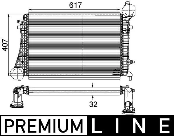 Intercooler MAHLE CI 167 000P