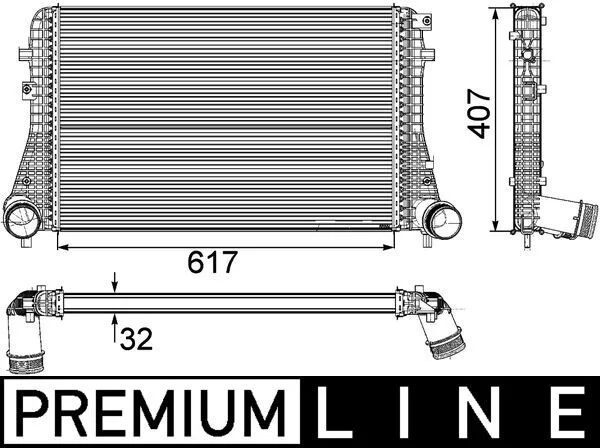 Intercooler MAHLE CI208000P