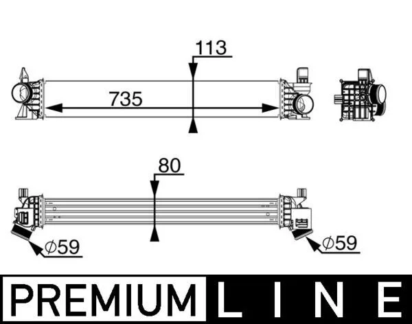 Intercooler MAHLE CI217000P