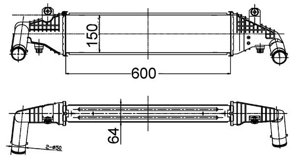 Intercooler MAHLE CI 504 000S