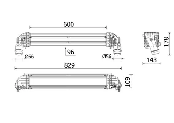Intercooler MAHLE CI624000P