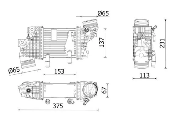 Intercooler MAHLE CI663000P