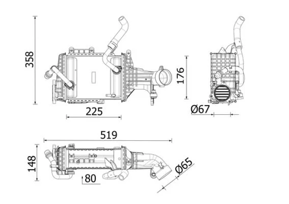 Intercooler MAHLE CI665000P