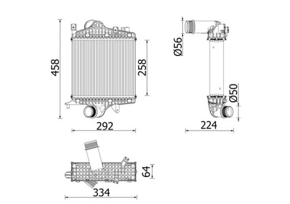 Intercooler MAHLE CI 672 000P