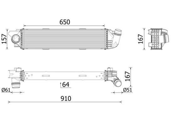 Intercooler MAHLE CI701000P