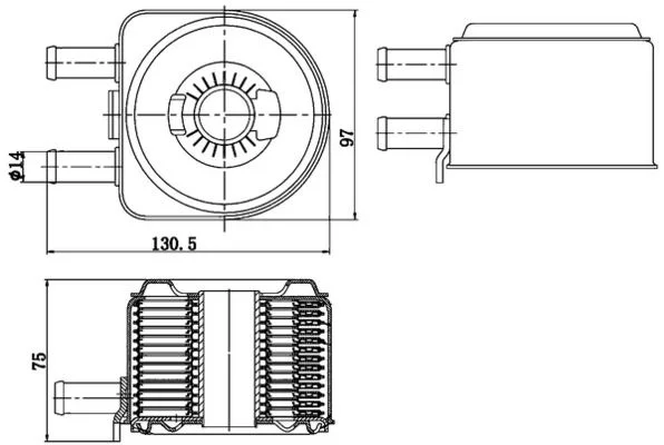 Arrefecedor de óleo, óleo do motor MAHLE CLC176000S