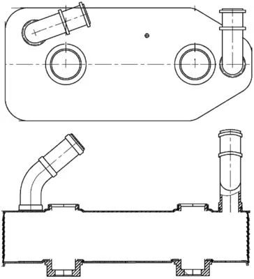 Oil Cooler, automatic transmission MAHLE CLC178000S