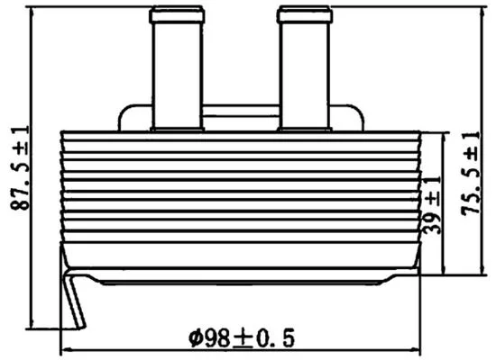 Arrefecedor de óleo, óleo do motor MAHLE CLC 197 000S