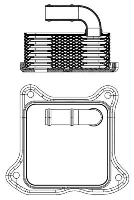 Arrefecedor de óleo, óleo do motor MAHLE CLC 2 000S