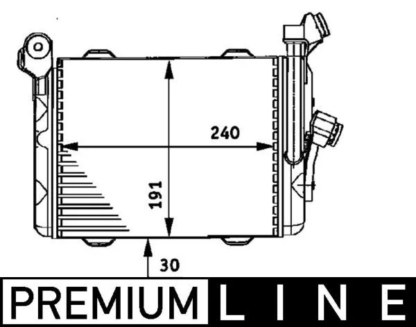 Oil Cooler, engine oil MAHLE CLC 33 000P