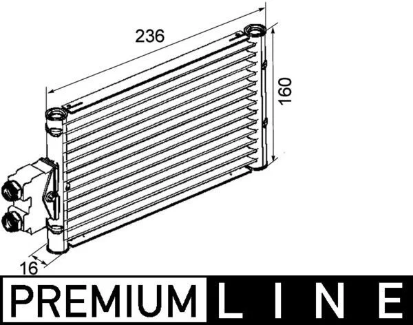 Oil Cooler, automatic transmission MAHLE CLC 74 000P