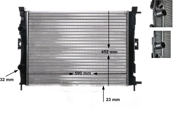 Radiador, arrefecimento do motor MAHLE CR 1690 000S