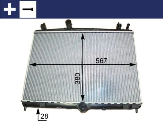 Radiador, arrefecimento do motor MAHLE CR 2113 000S