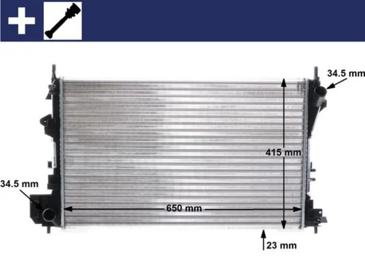Radiador, arrefecimento do motor MAHLE CR 40 000S
