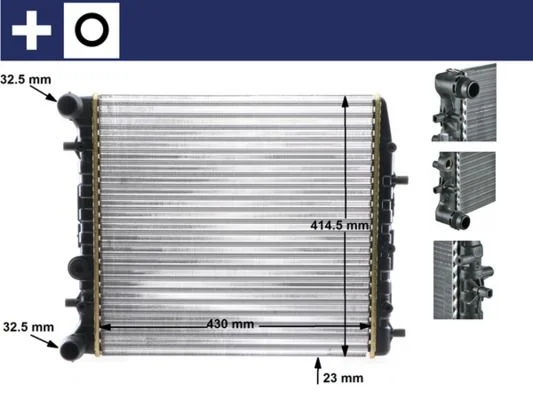 Radiador, arrefecimento do motor MAHLE CR 454 000S