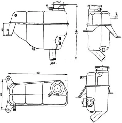 Depósito de expansão, refrigerante MAHLE CRT121000S