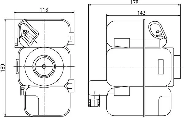 Depósito de expansão, refrigerante MAHLE CRT206000S