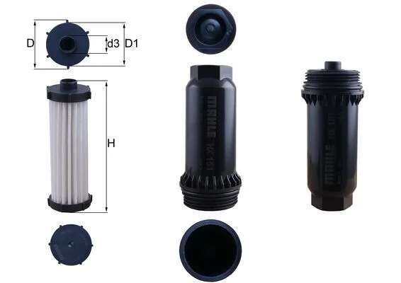 Filtro hidráulico, transmissão automática MAHLE HX 151KIT