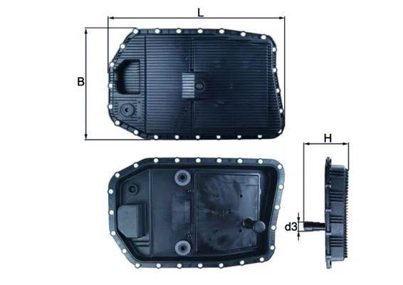 Cárter de óleo, transmissão automática MAHLE HX154