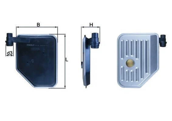 Filtro hidráulico, transmissão automática MAHLE HX156