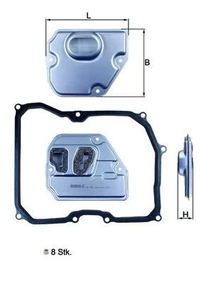 Filtro hidráulico, transmissão automática MAHLE HX169KIT