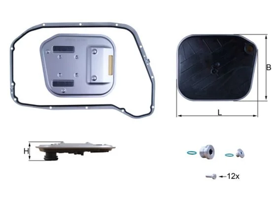 Filtro hidráulico, transmissão automática MAHLE HX189KIT